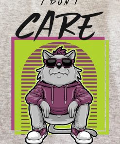 Printed Sweatshirt-I don’t care, Men