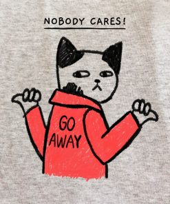 Printed Sweatshirt-Nobody Cares, Men