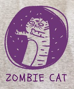 Printed Sweatshirt-Zombie Cat, Men