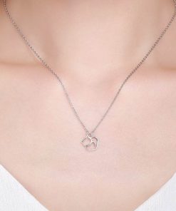 Adorable Cat Silver Necklace