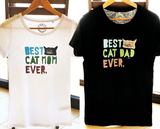 Hand painted T-shirts-Best Cat Parents