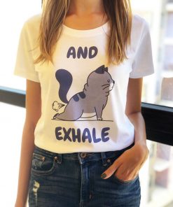 Organic cotton T-shirt-And Exhale, Women