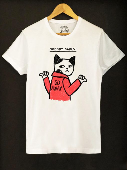 Organic cotton T-shirt- Nobody Cares, Men