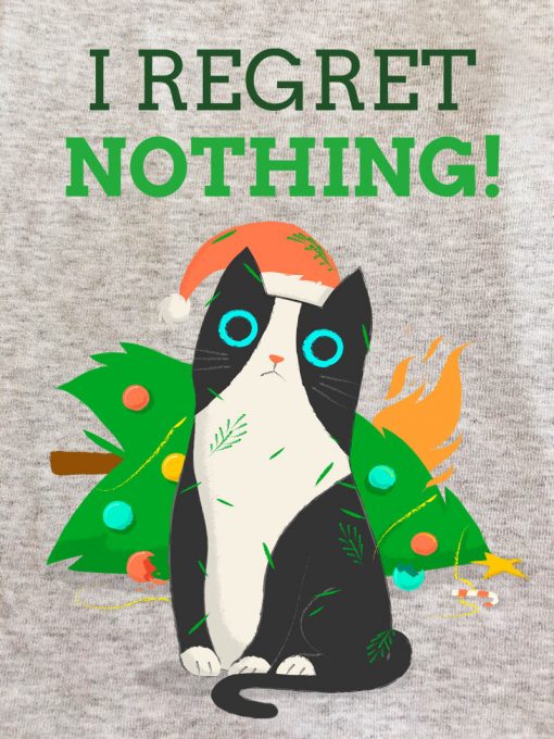 Printed Sweatshirt-I Regret Nothing