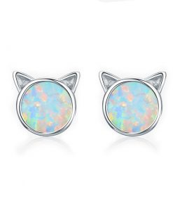 Cat Ears Silver Earrings – Silver