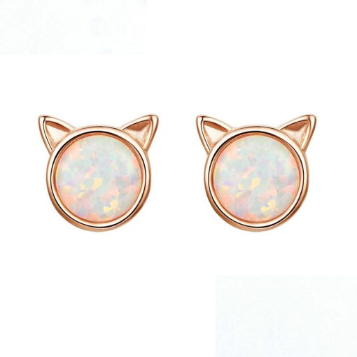 Cat Ears Silver Earrings – Golden
