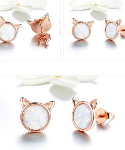 Cat Ears Silver Earrings – Golden