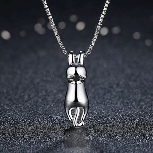 Complete Cat Silver Necklace