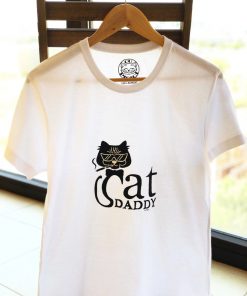 Hand painted T-shirt-Cool Cat Daddy, Men