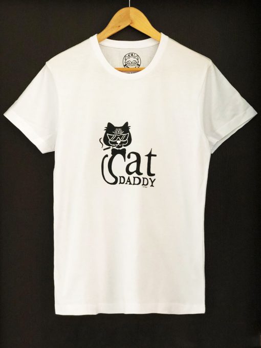 Hand painted T-shirt-Cool Cat Daddy, Men