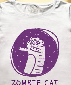 Organic cotton T-shirt-Zombie Cat, Men