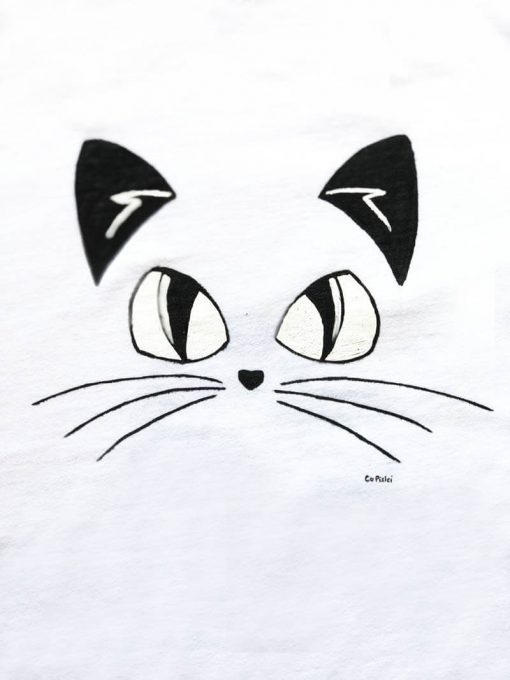 Hand painted T-shirt-Complete Cat, Women
