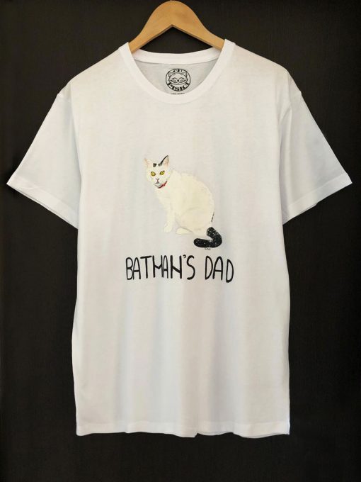 Custom hand painted T-shirt-Batman’s Dad Portrait