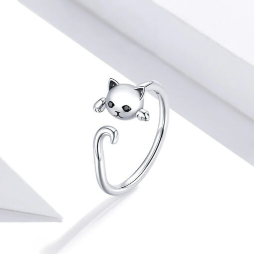 Sweet Cat Silver Ring