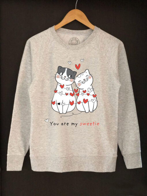 Printed Sweatshirt-You Are My Sweetie, Women